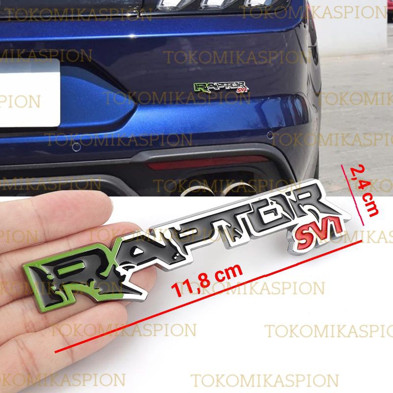Jual emblem logo tulisan raptor svt RAPTOR SVT bahan metal | Shopee ...