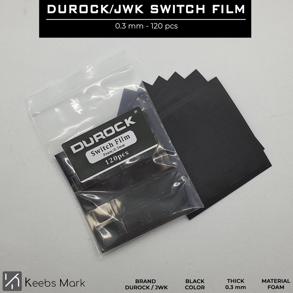 Jual Durock / JWK / JWICK Switch Film Foam 0.3 mm (120 pcs) Keyboard