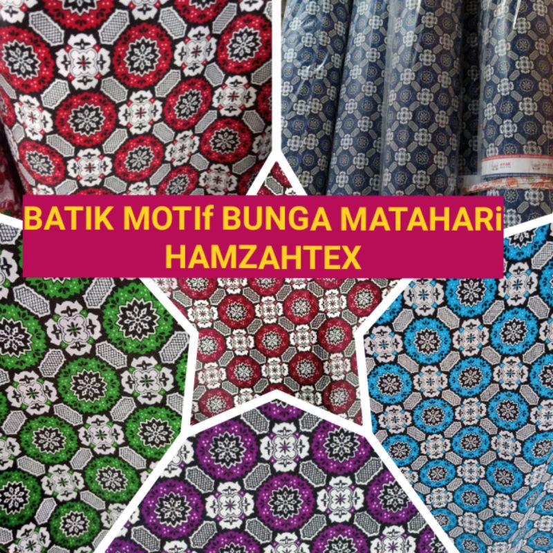 Jual BATIK MOTIF BUNGA MATAHARI METERAN DAN GROSIR Shopee Indonesia