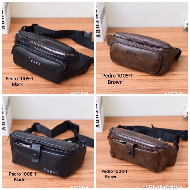 Jual TAS PINGGANG PEDRO 10081 10051 WAISTBAG PRIA IMPORT Shopee