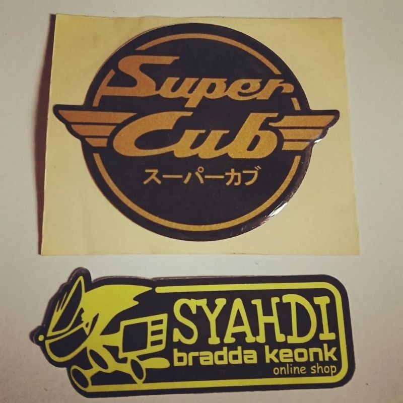 Jual emblem logo super cub bahan resin | Shopee Indonesia