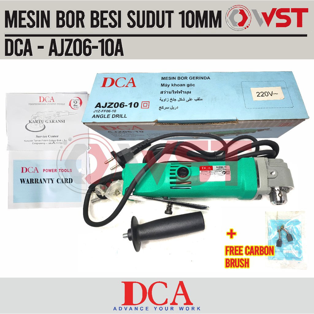 Jual Mesin Bor Besi 10mm DCA Angle Drill AJZ06-10A - Mesin Bor Dua Arah ...