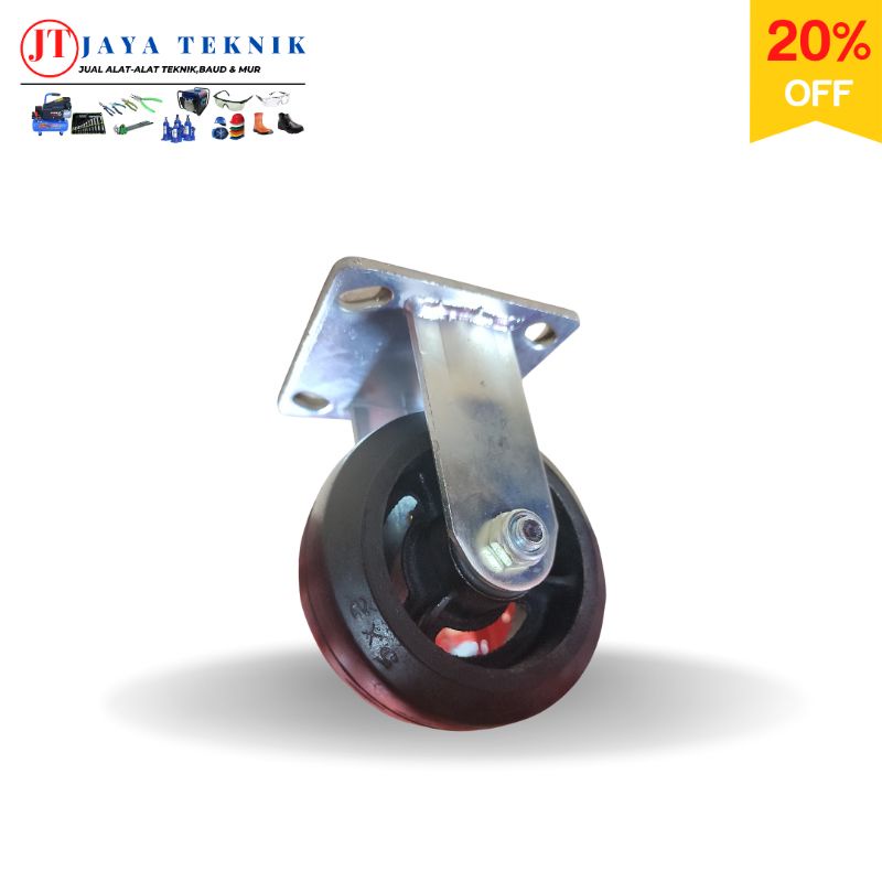 Jual Roda Troli Karet Heavy Duty Mati 5