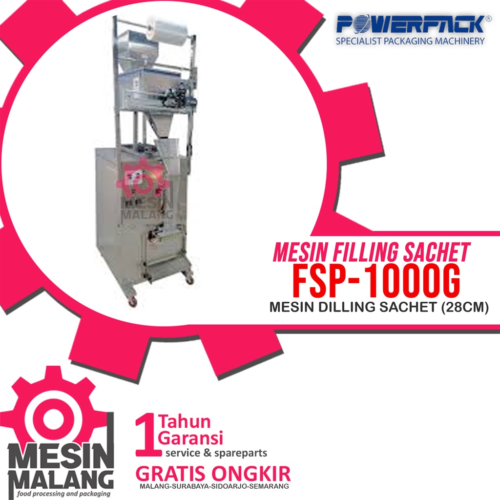 Jual Mesin Filling And Sealing Sachet POWERPACK-FSP-1000G (28 Cm ...