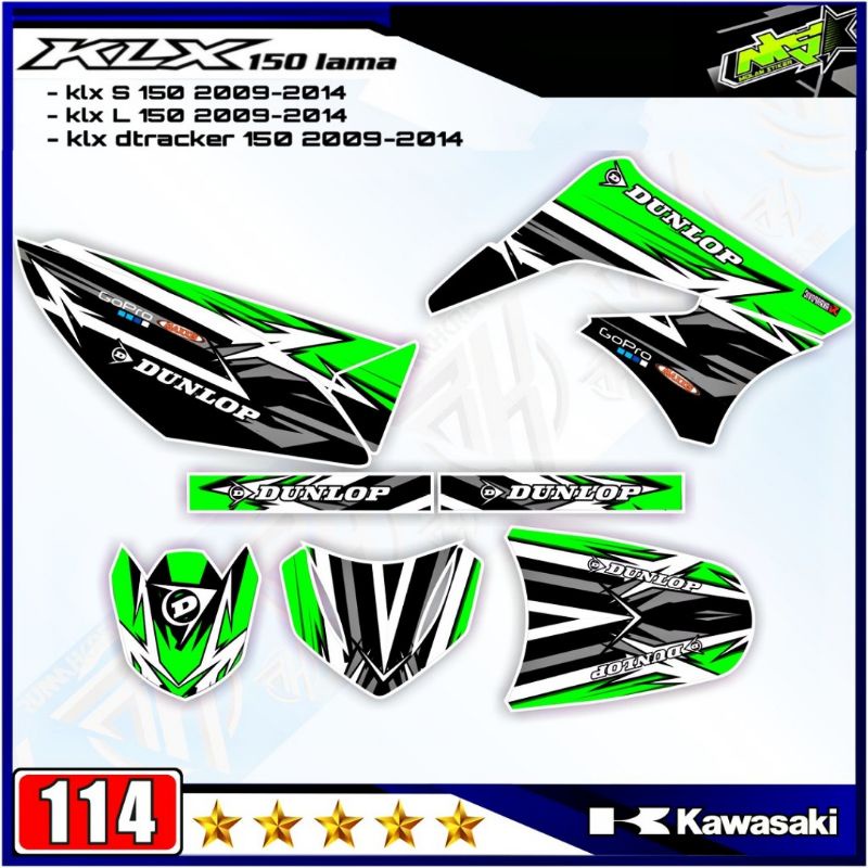 Jual Decal Sticker Striping Variasi Fullbody KLX 150 Lama 2009 2014 Decal KLX L Lama Decal