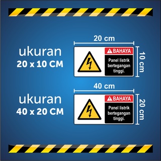 Jual Stiker BAHAYA PANEL LISTRIK BERTEGANGAN TINGGI (LANDSCAPE ...