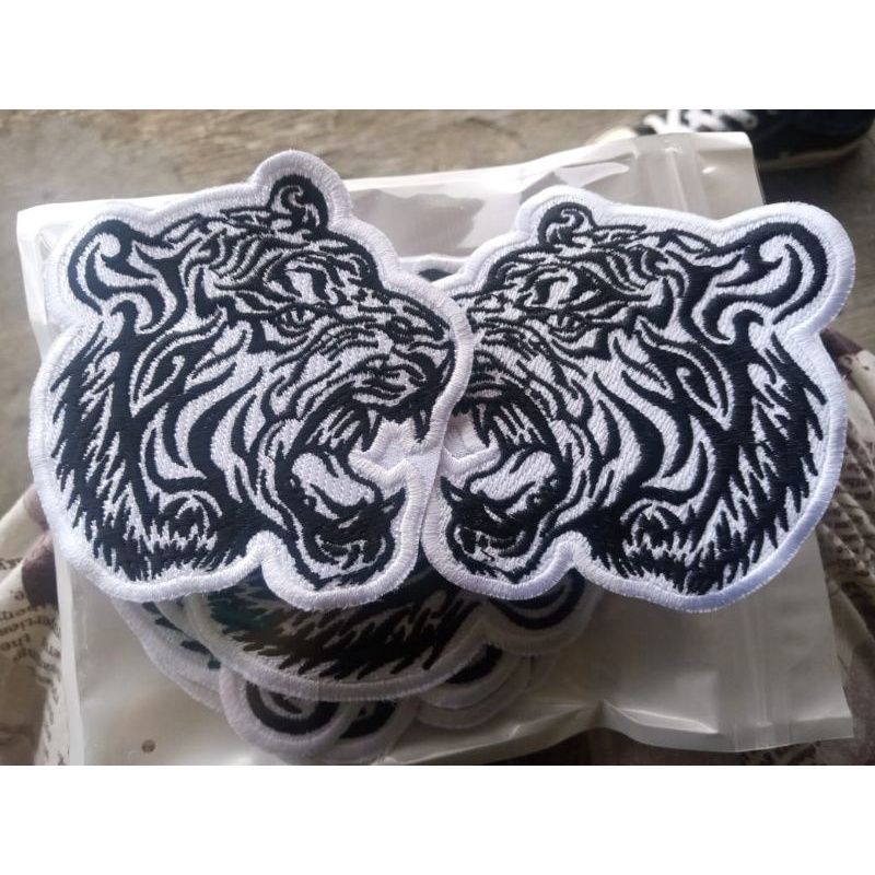 Jual Set Kiri Kanan Bordiran Patch Macan Kemeja Sachio Ueda Shopee Indonesia