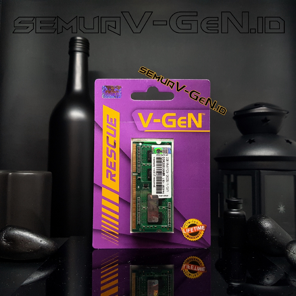 Jual RAM LAPTOP DDR3 2GB 4GB 8GB PC12800 / 1600Mhz VGeN SODIMM DDR3L