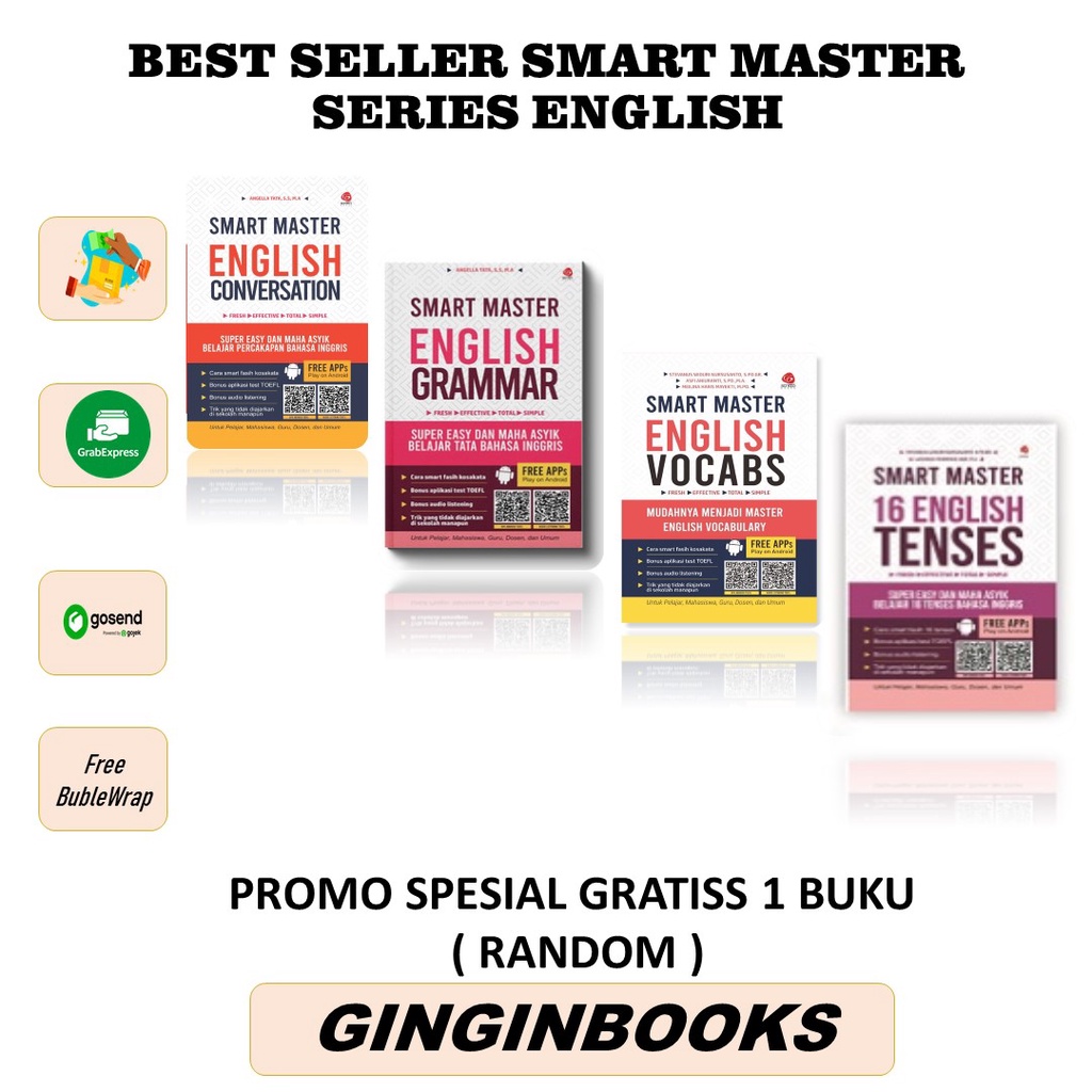 Jual BUKU BELAJAR BAHASA INGGRIS SMART MASTER GRAMMER CONVERSATION