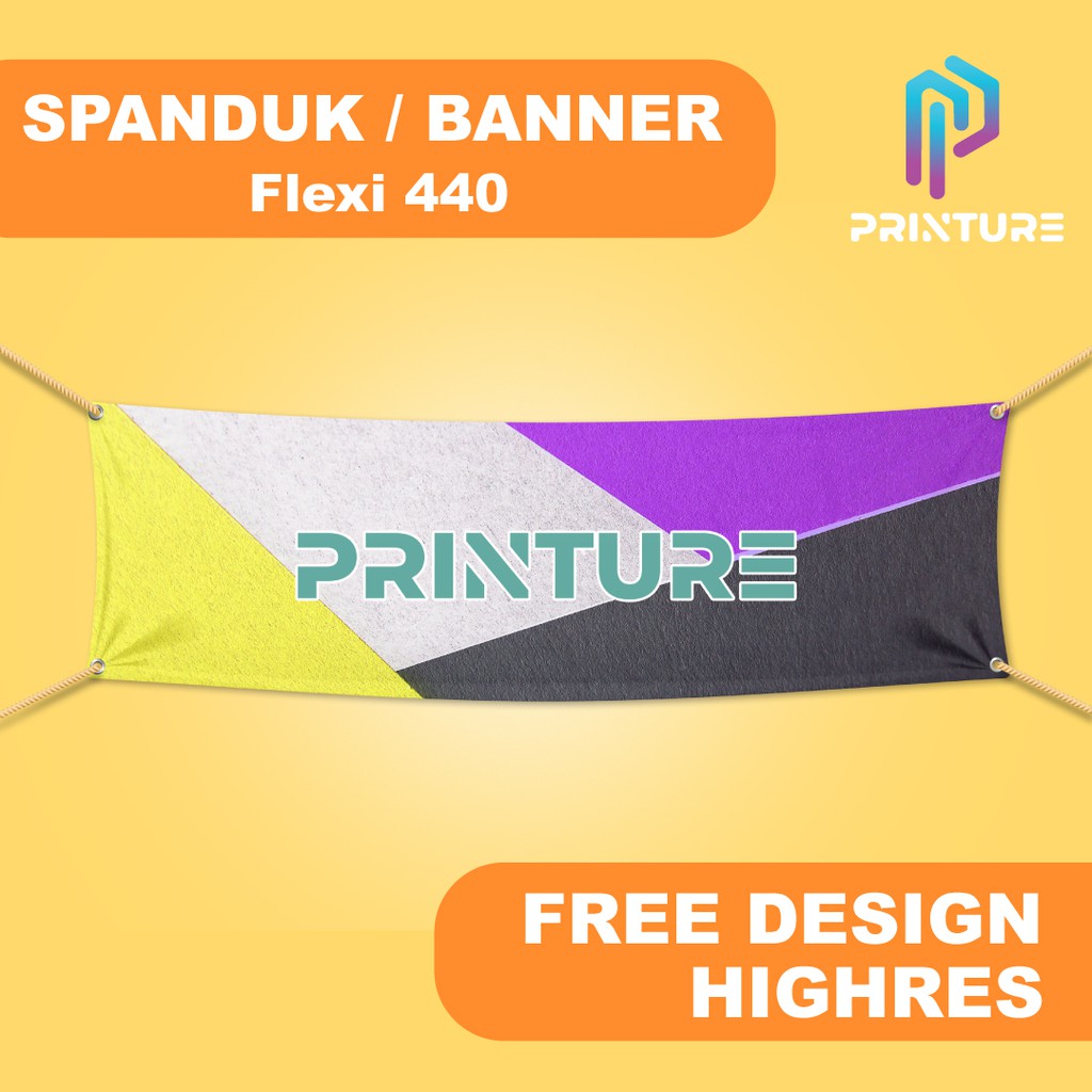 Jual Cetak Spanduk Banner Baliho Toko Murah Free Desain Custom High Resolution Flexi Korea