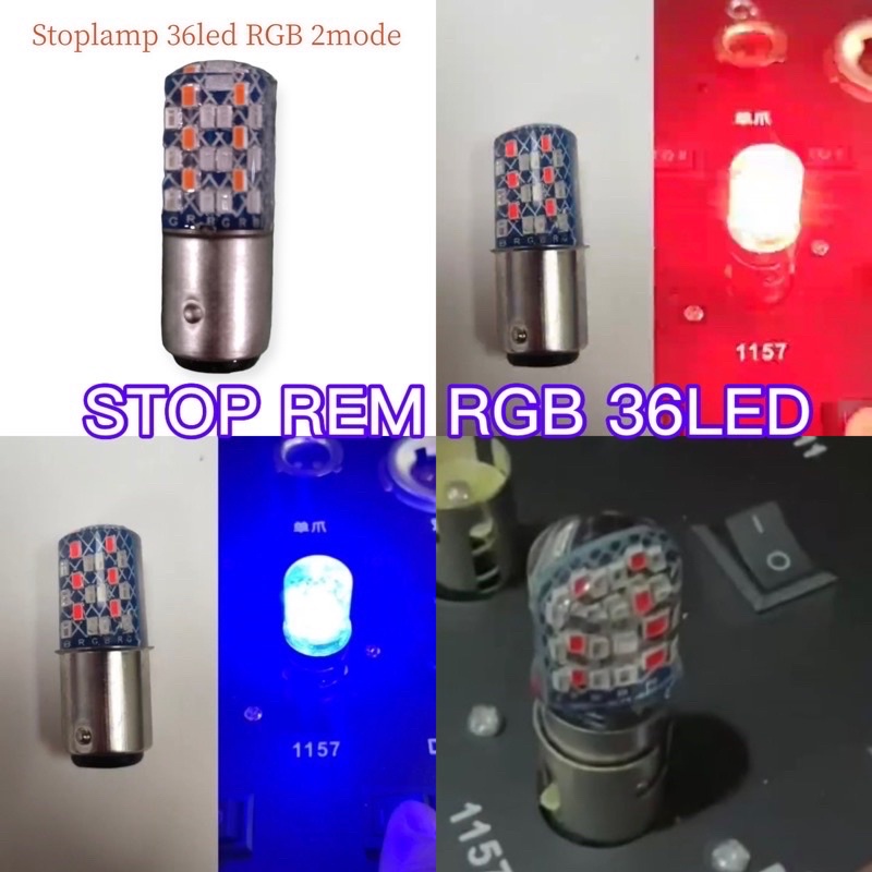 Jual LAMPU STOP REM WARNA RGB STOPLAMP RCB 36 LED 30 LED 13 LED ...