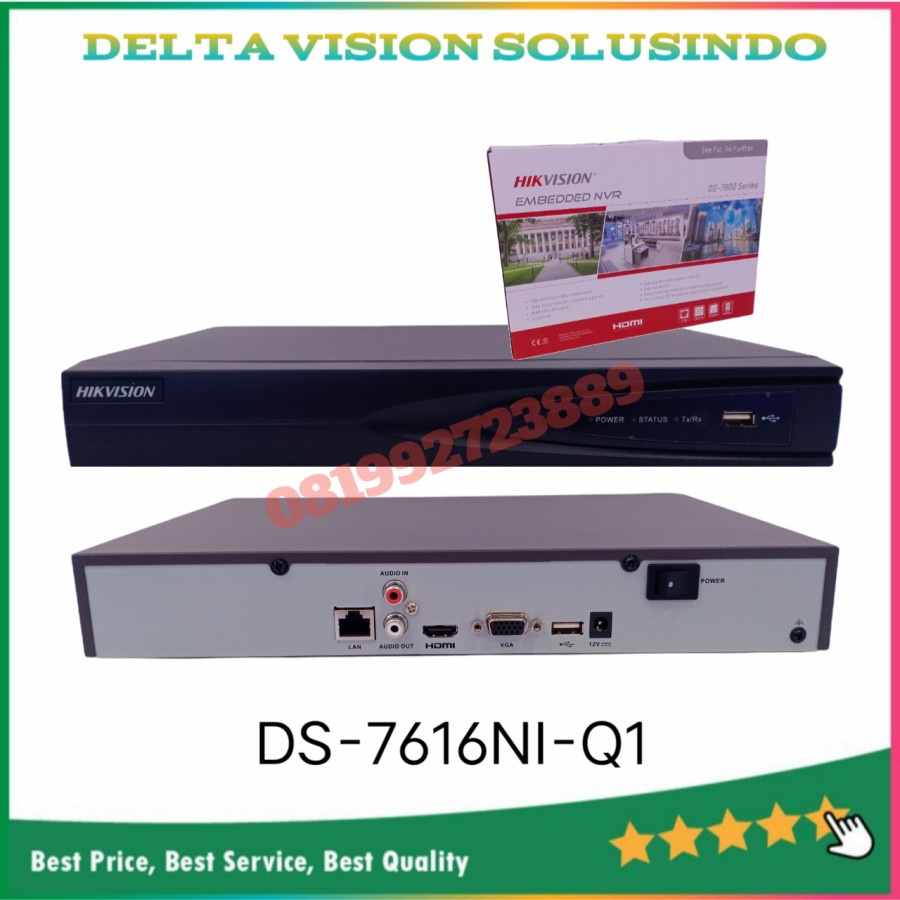 Jual Nvr Hikvision 16 Channel DS 7616NI-Q1 Original Garansi 2 Tahun ...