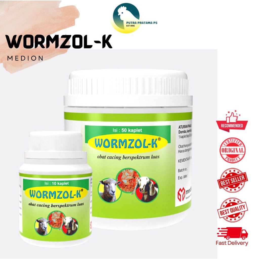 Jual WORMZOL-K MEDION - Obat Cacing Kambing 10 Kaplet & 50 Kaplet ...