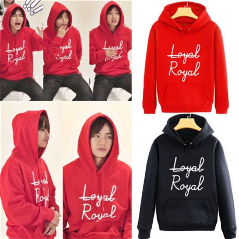 Bts v shop loyal royal hoodie