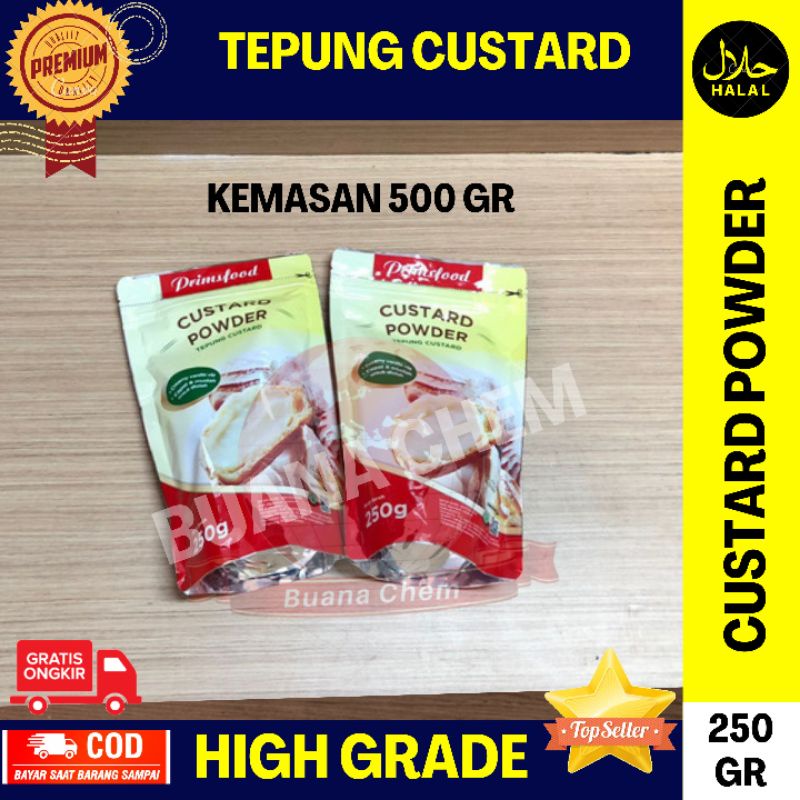 Jual Primsfood Custard Powder 250 Gram Pouch Serbuk Bubuk Tepung Custard Shopee Indonesia 1614