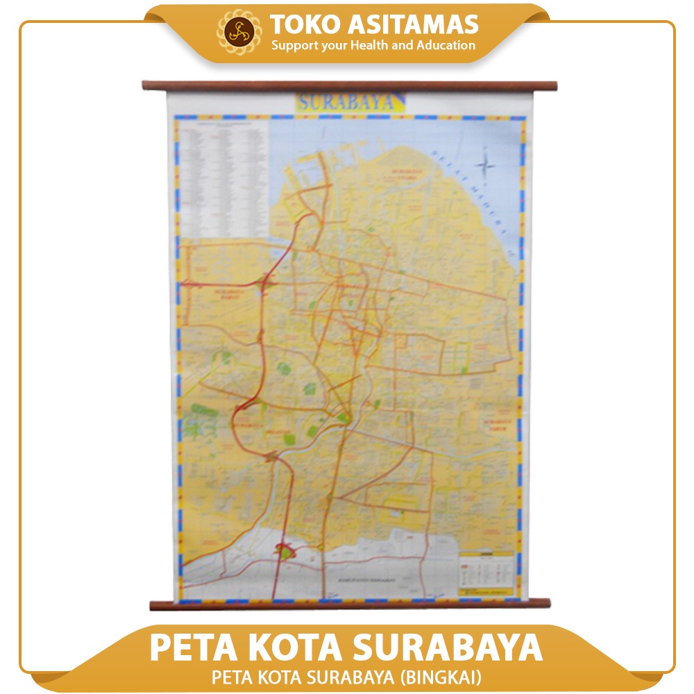 Gambar Peta Kota Surabaya