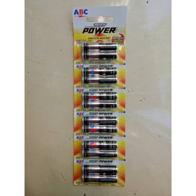 Jual BATERAI ABC SUPER POWER R03 RENCENG | Shopee Indonesia
