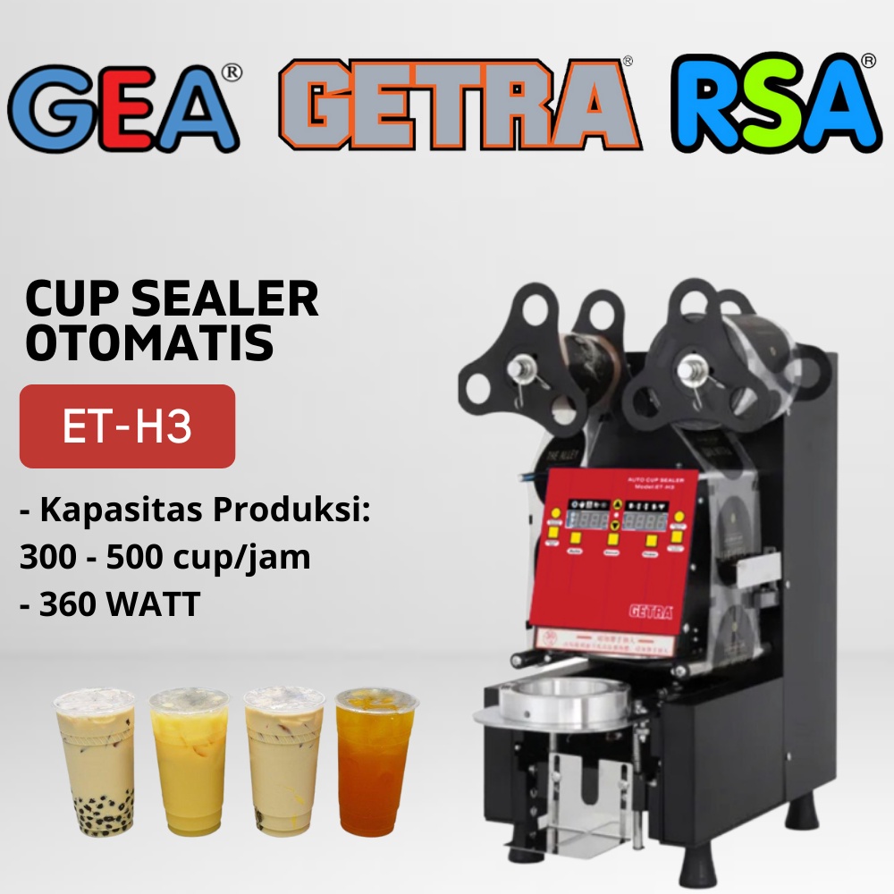 Jual Cup Sealer Otomatis Getra Et H Cup Sealer Mesin Press Gelas