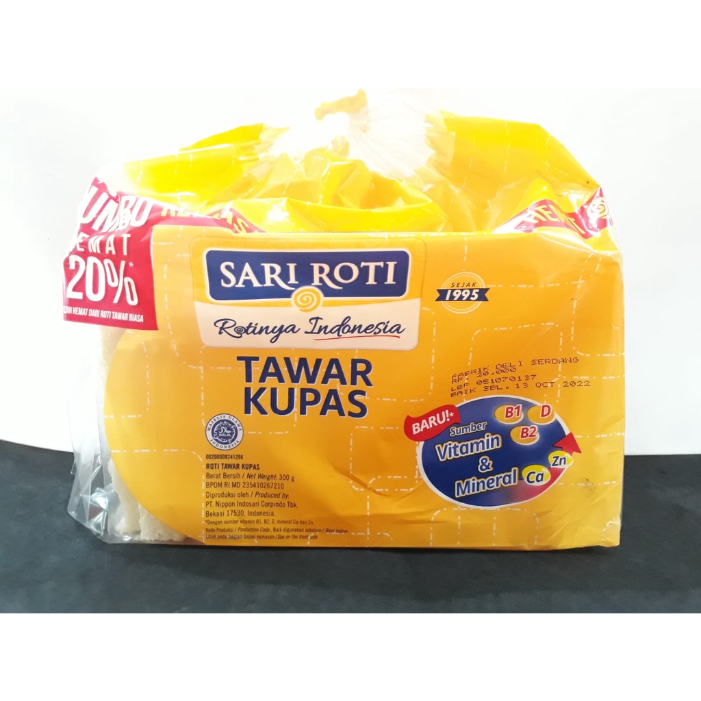 Jual SARI ROTI TAWAR KUPAS JUMBO 300G | Shopee Indonesia