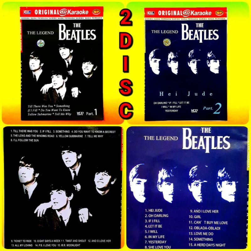 Jual KASET VIDEO MUSIK ASLI ORIGINAL LAGU THE BEATLES 2 DISC LENGKAP ...