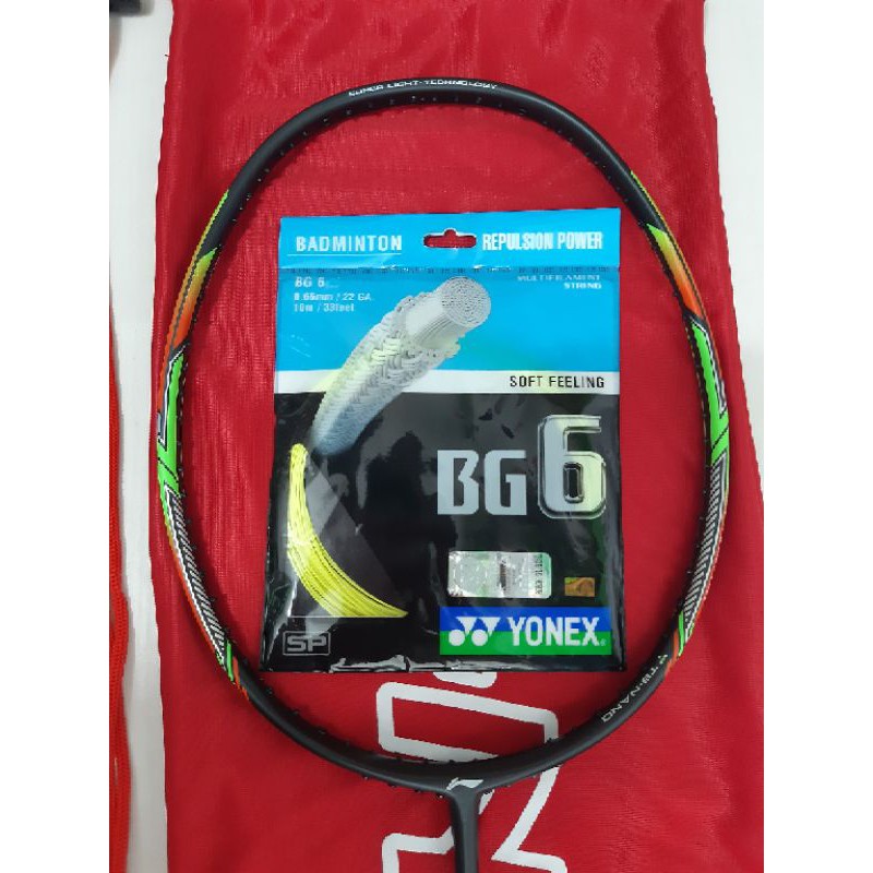 Jual RAKET BADMINTON LINING WINDSTORM 76 komplit | Shopee Indonesia