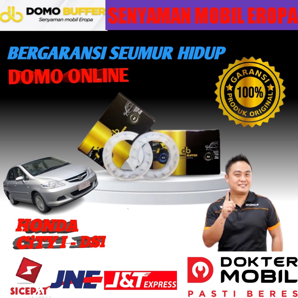 Jual Paket Gold Domo Buffer Mobil Honda Cityi Dsi Spring Damper Peredam