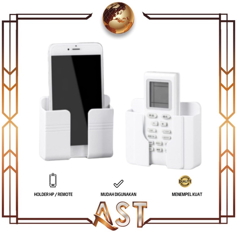 Jual Holder Tempel dinding Standing HP tempat Remote AC Folding Pasang ...