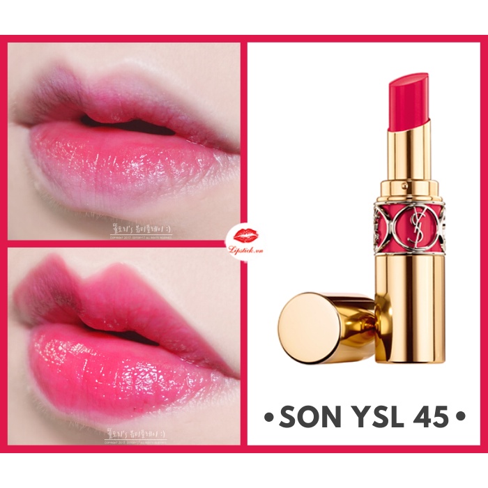 Jual YSL Rouge Volupte Shine 45 Rouge Tuxedo mini size lipstick ORI Shopee Indonesia