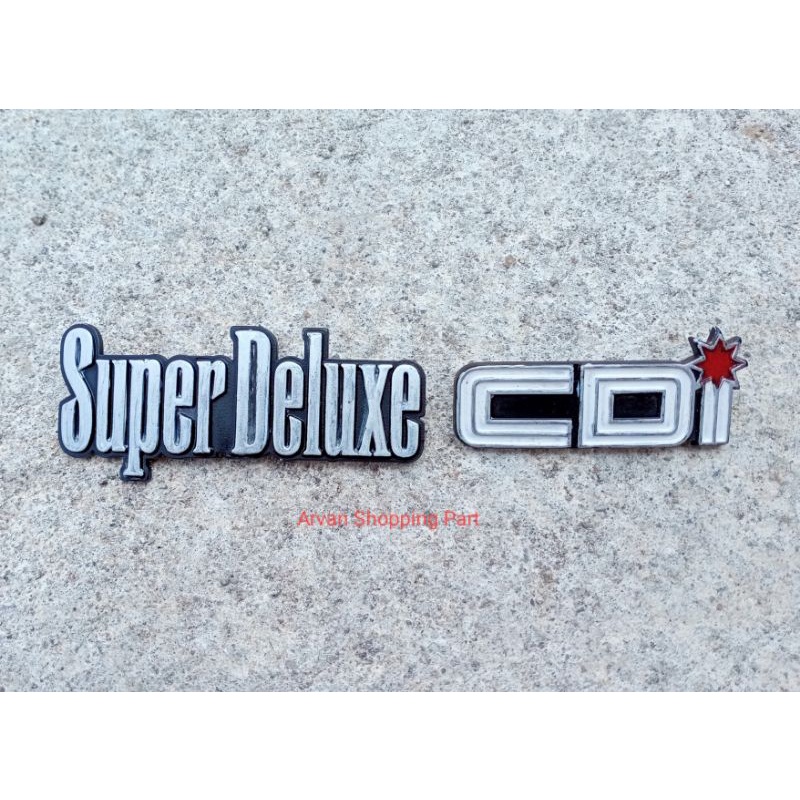 Jual Logo Emblem Box Aki Yamaha V Super Deluxe Ori Second Shopee