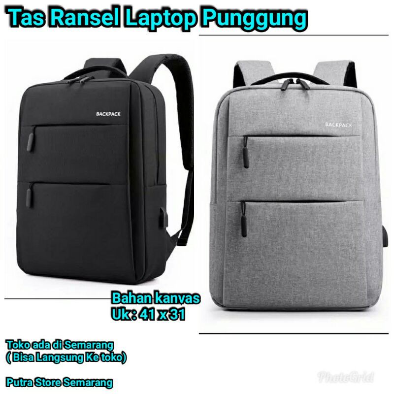 Jual Tas Ransel Laptop Tas Punggung Laptop up to 14 inch Backpack ...