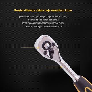 Jual Deli Ratchet Wrench Kunci Ratchet Gerigi Inch Chrome Dl Dl X Alat