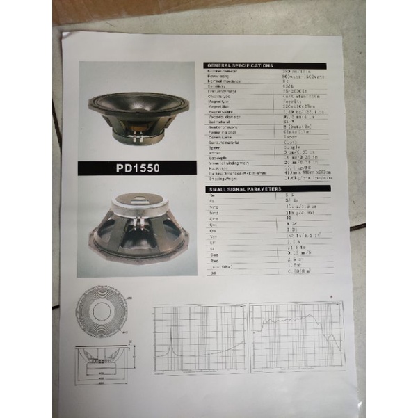 Jual Speaker Component Precision Devices PD1550 PD 1550 Grade A 15 ...