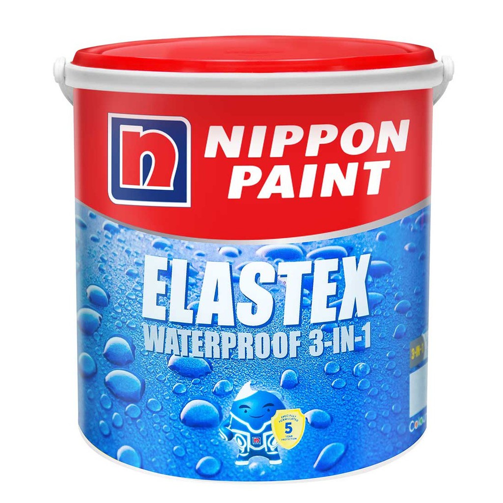 Jual CAT TEMBOK WATERPROOFING/ANTI BOCOR ELASTEX NIPPON PAINT (4 KG ...