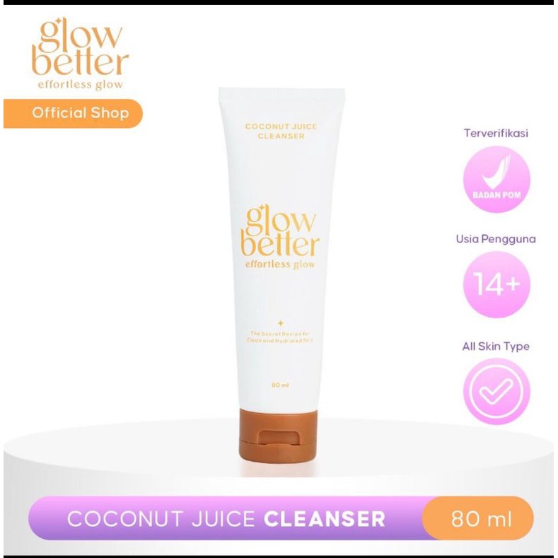 Jual Glow Better Coconut Juice Cleanser (80ml) | Shopee Indonesia