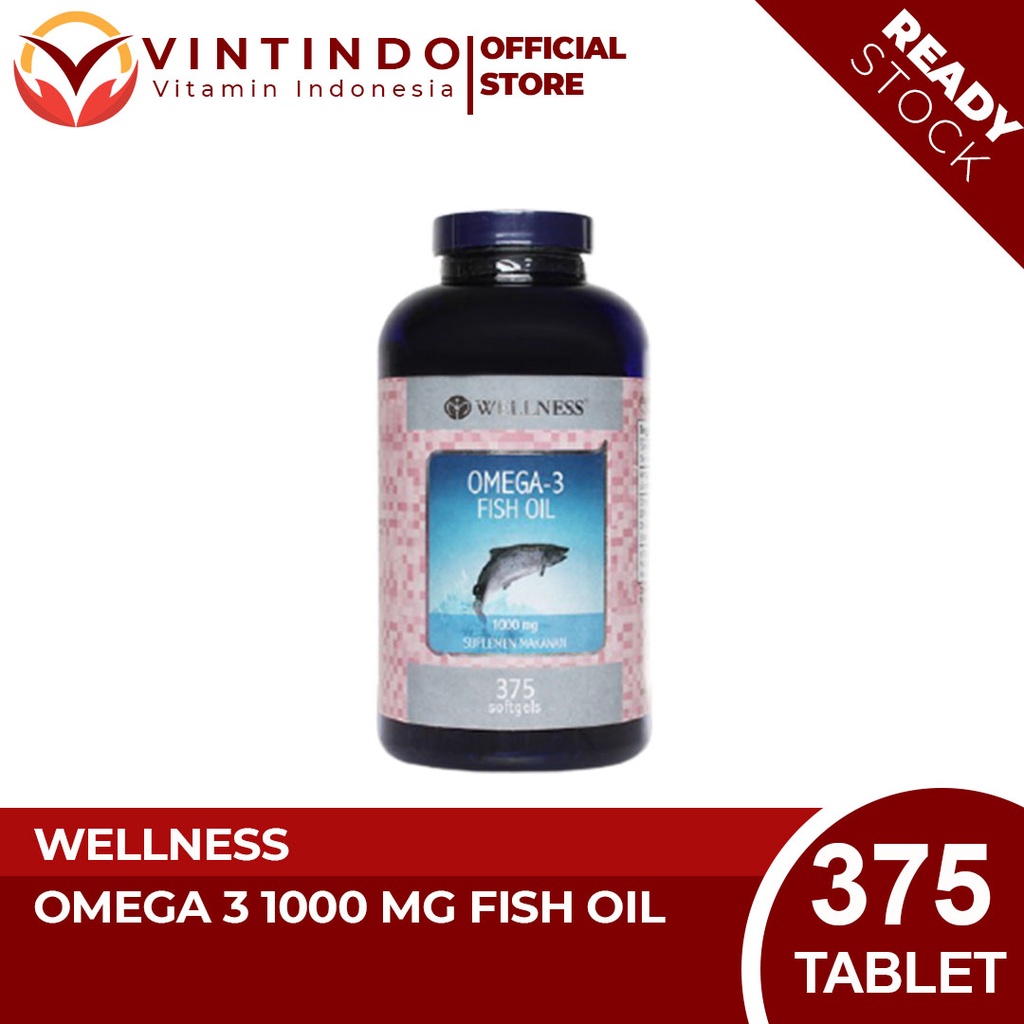 Jual WELLNESS OMEGA 3 1000 MG FISH OIL 375 TABLET Shopee Indonesia