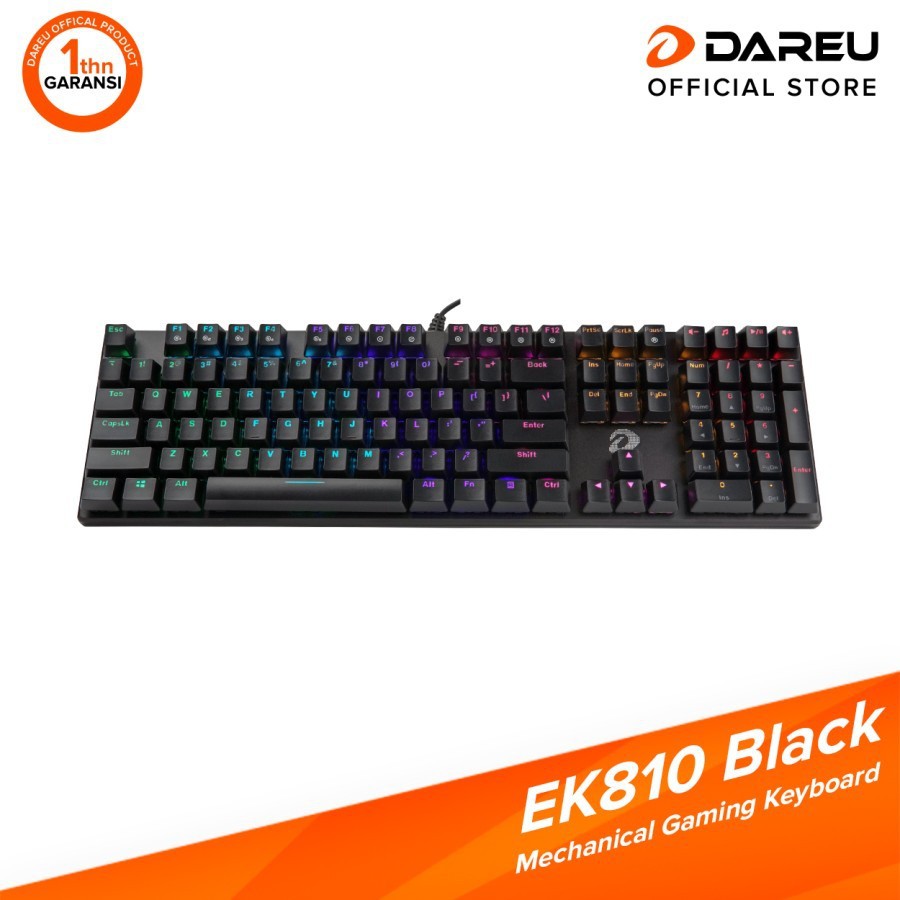 Jual DAREU EK-810 Mechanical Keyboard Pink White | Shopee Indonesia