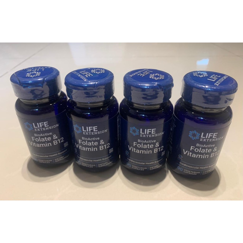 Jual Life Extension Bioactive Folate & Vitamin B12, 90 Caps PREMIUM ...