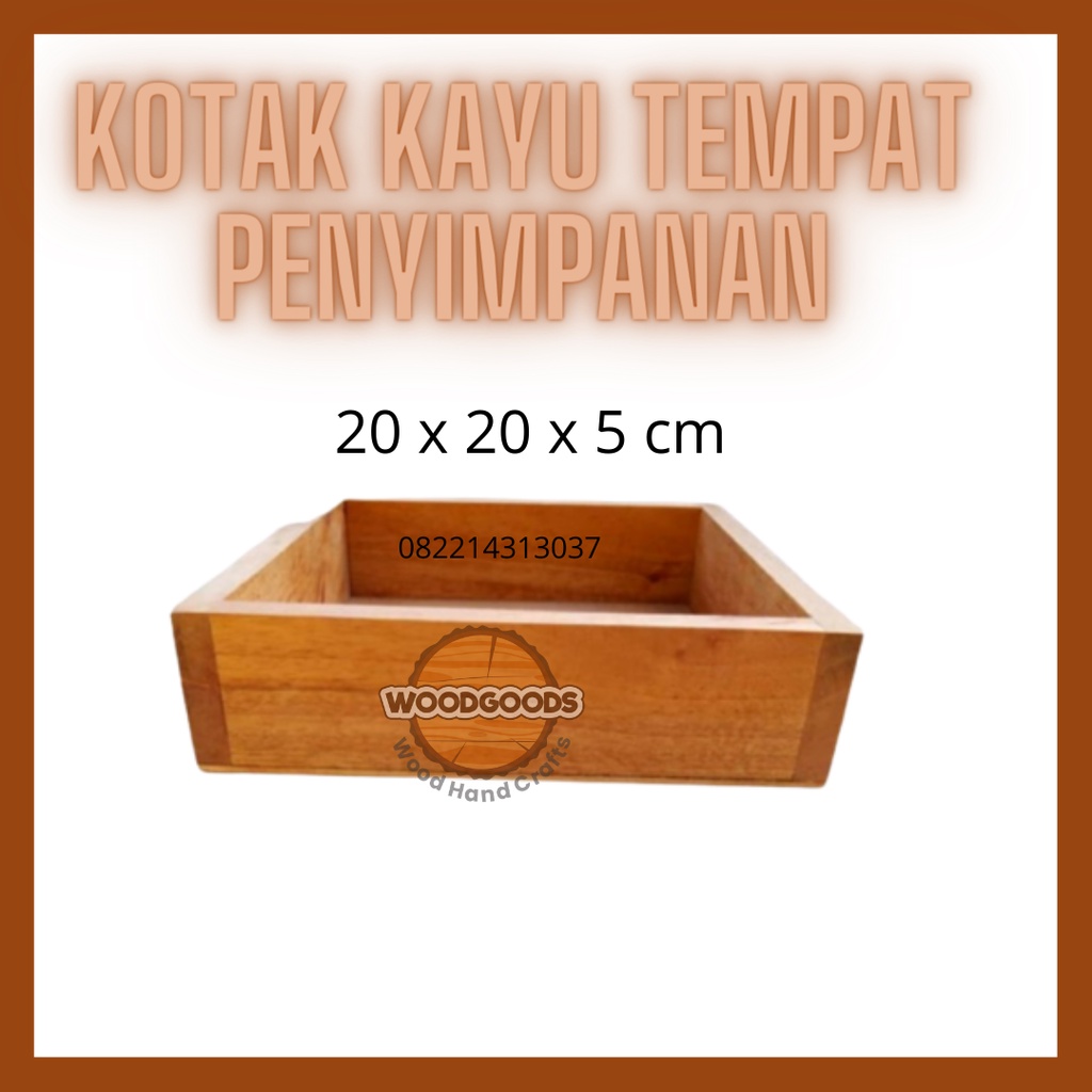 Jual Kotak Kayu Tempat Penyimpanan Barang Shopee Indonesia