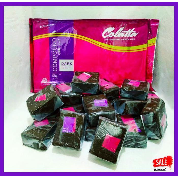 Jual SAKMACOKLAT- COLATTA DARK COKLAT COMPOUND REPACK 245 - 255 GR ...
