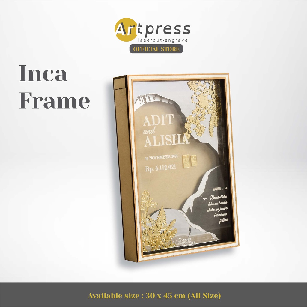 Jual Artpress Inca Frame Bingkai Simbolis Pernikahan Hadiah