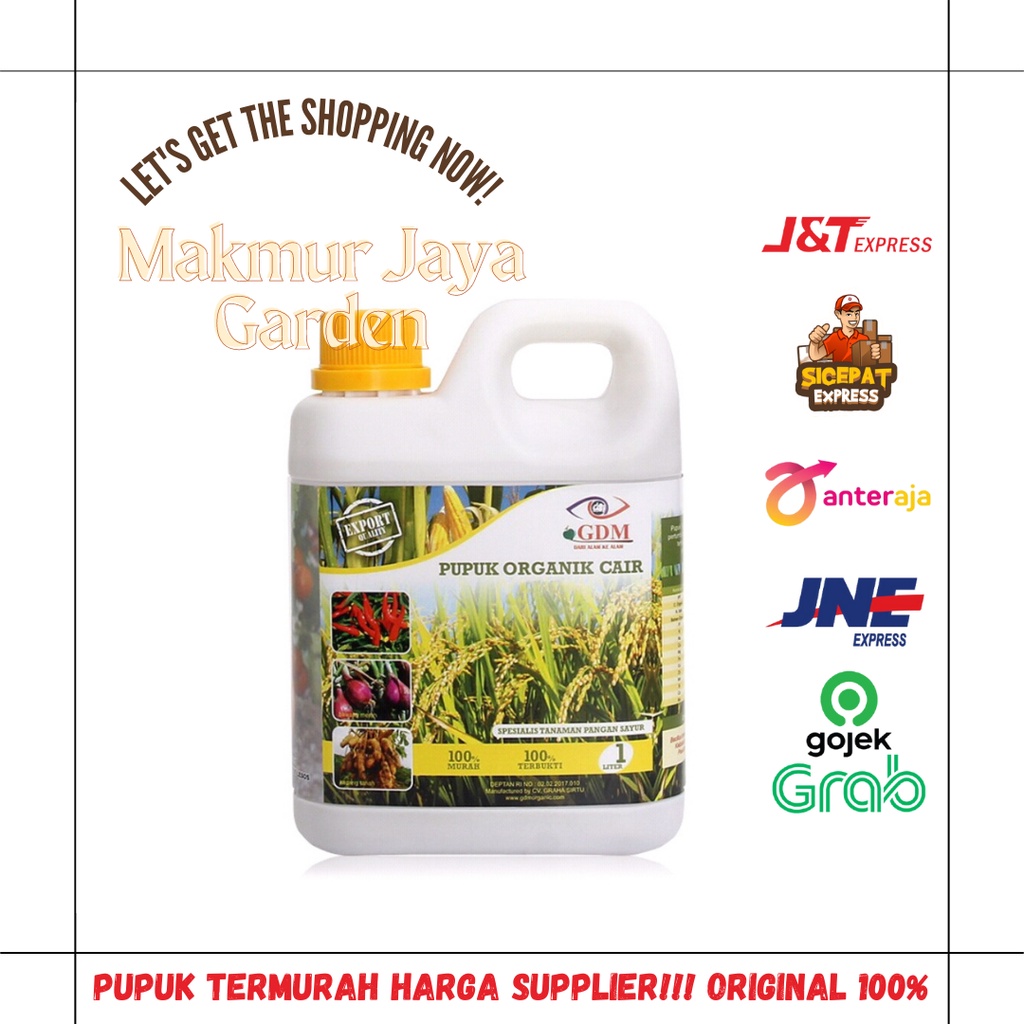 Jual Pupuk Organik Cair POC GDM Untuk Pangan & Sayur 1000 Gram / 1 ...