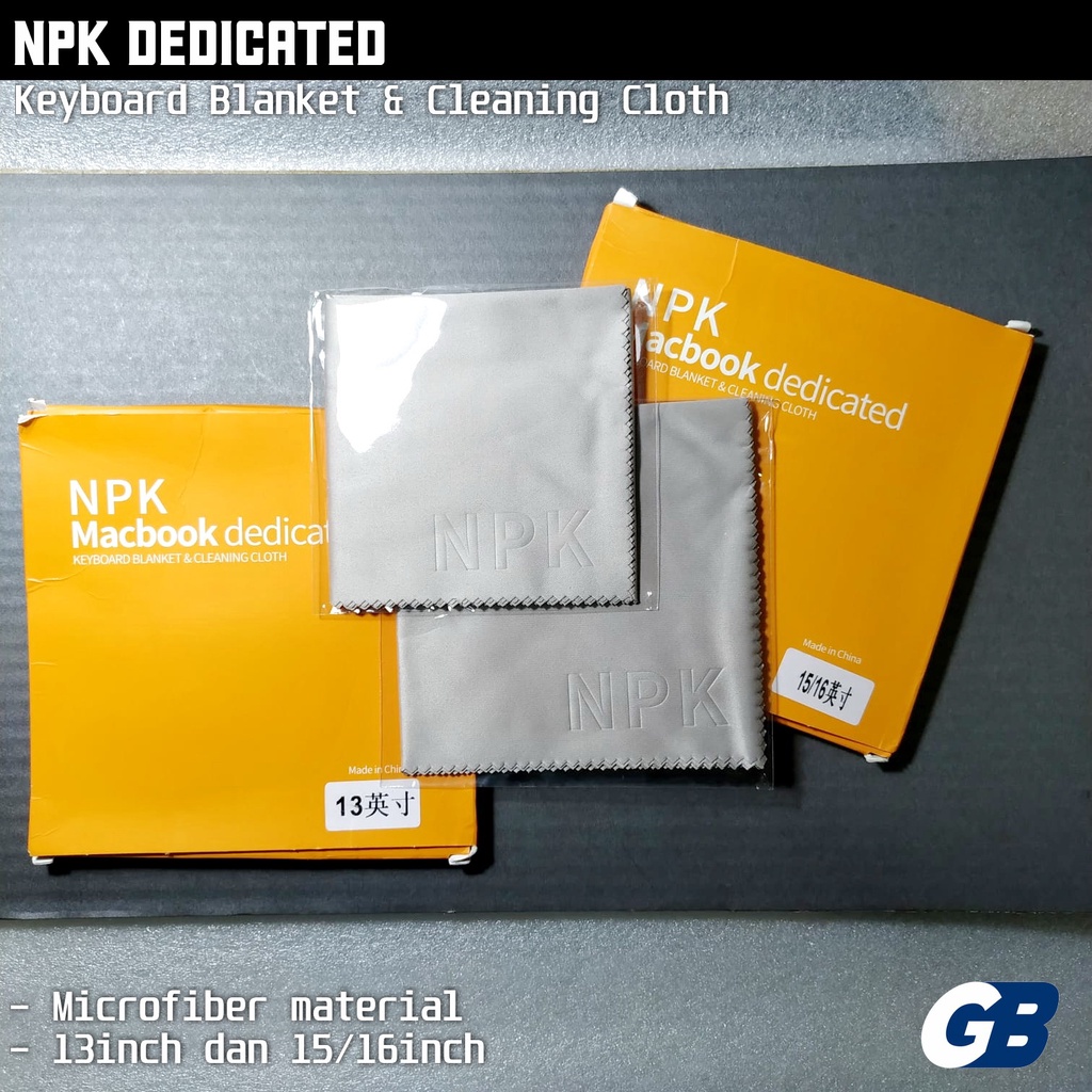 Jual NPK Laptop Keyboard Blanket Microfiber Screen Cleaning Cloth Kain ...