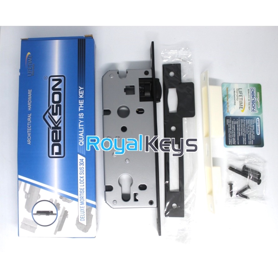 Jual Mortise Lock Dekson Dekkson MTS RL DL 8585 Hitam Body Kunci Pelor ...