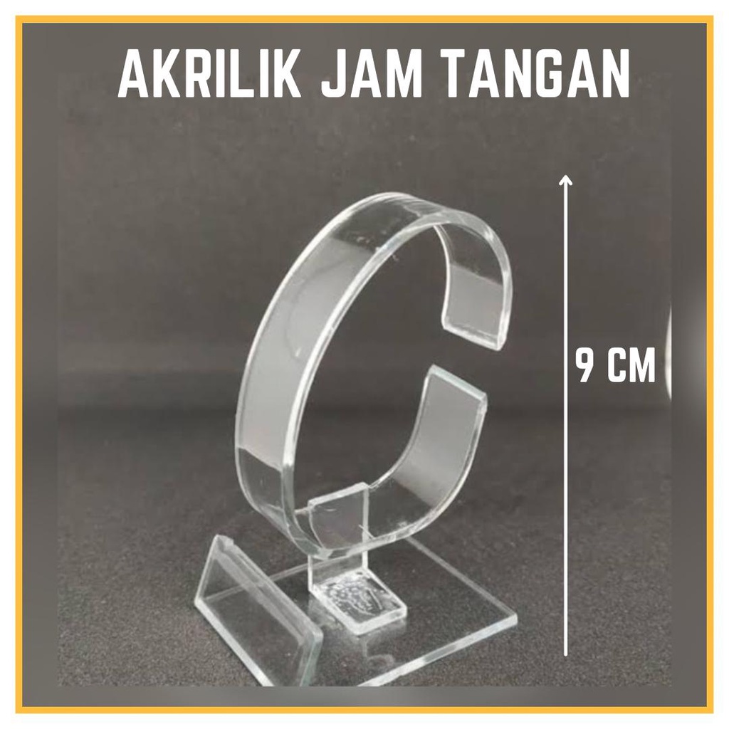 Jual Display Jam Tangan Akrilik Prisma Dudukan Jam Holder Jam Stand Jam Premium Watch Holder