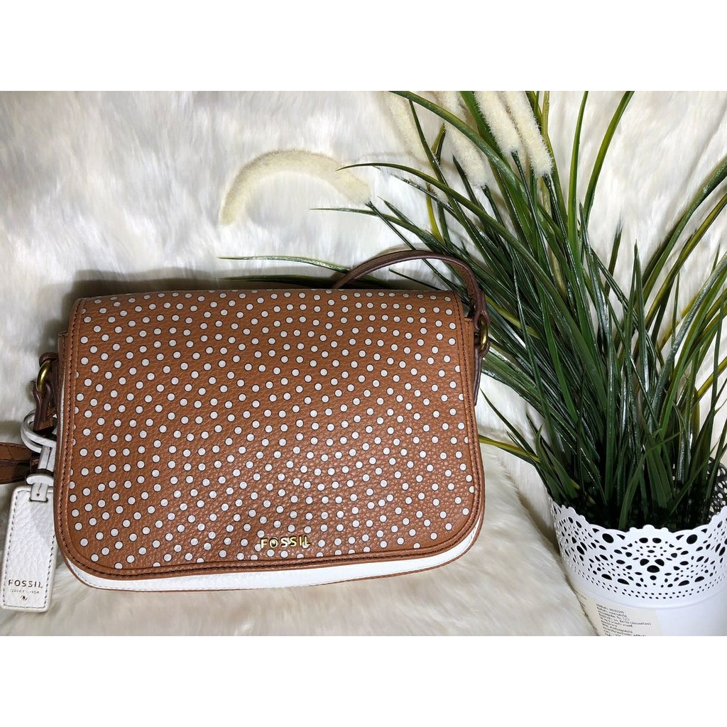 Jual Fossil Molly Flap Crossbody Multi Brown. Bags Branded Tas Fossil Original Shopee Indonesia