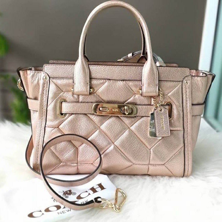 Coach best sale patchwork swagger