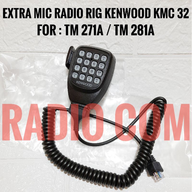 Jual JUAL EXTRA MIC RADIO RIG KENWOOD TM 281 / TM 271A - KENWOOD KMC 32 ...