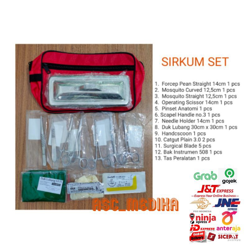 Jual Sirkum Set Dengan Bak Instrumen 508 / Alat Sirkumsisi / Khitan Set ...