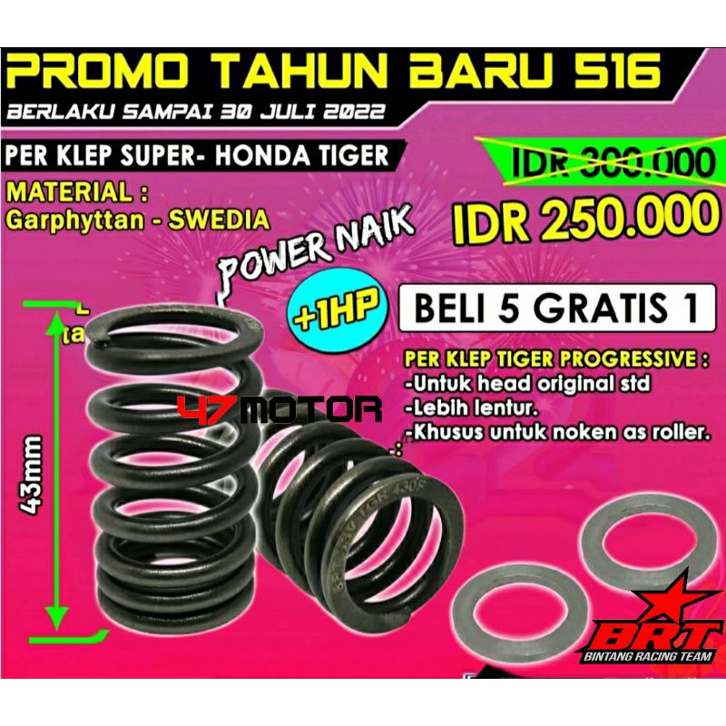 Jual Promo Per Klep Brt Megapro Old Gl Cb Gl Pro Tiger Head Standar Shopee Indonesia