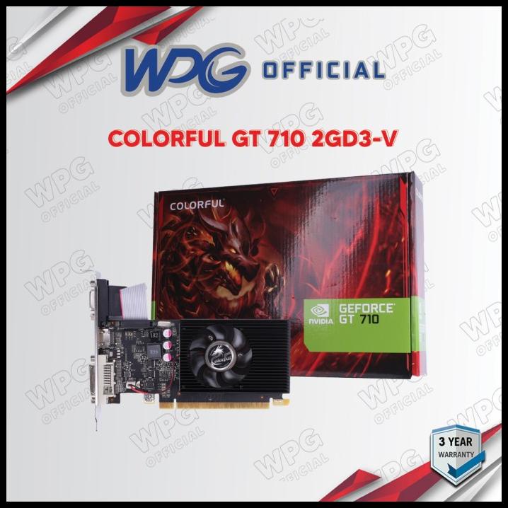 Jual Vga Colorful Geforce Gt 710 2Gb Ddr3 - Vga Gt710 2Gd3-V | Shopee ...